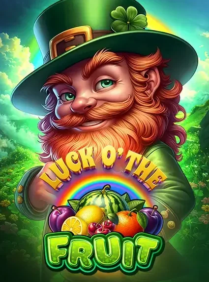 Decorative casino game artwork for Luck Leopard: Luck O The Fruit