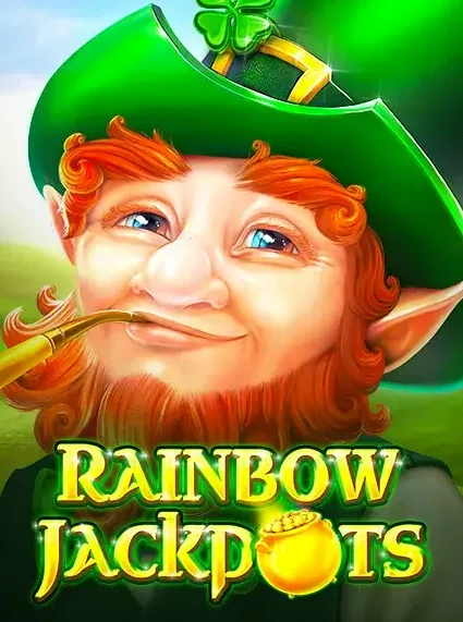 Decorative casino game artwork for Luck Leopard: Rainbow Jackpots
