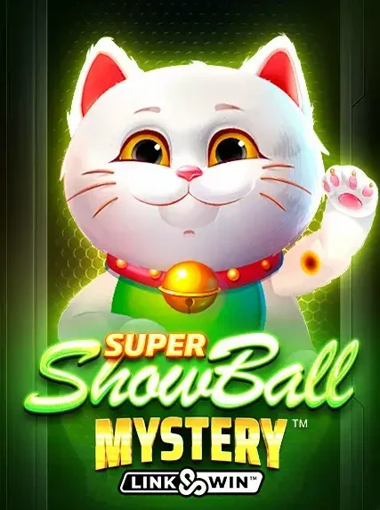 Decorative casino game artwork for Luck Leopard: Super Showball Mystery Link And Win